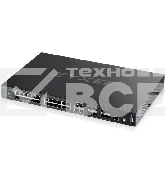 Коммутатор ZYXEL ZYXEL XGS4600-32 L3 Managed Switch, 28 port Gig and 4x 10G SFP+, stackable, dual PSU