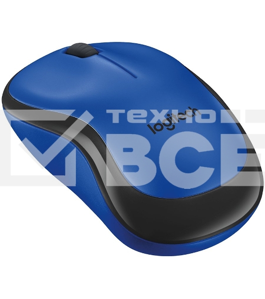 Мышь беспроводная Logitech M220 SILENT синий, 1000 dpi, радиоканал, USB, кнопки - 3