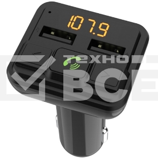 Автомобильный FM-модулятор Ritmix FMT-A880 черный MicroSD BT USB (80001662)