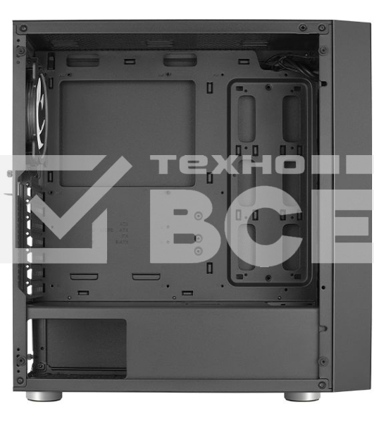 Компьютерный корпус Aerocool / Formula Skribble черный без БП ATX 2x120mm 2xUSB3.0 audio bott PSU