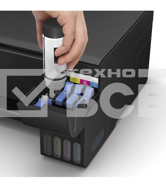 МФУ струйный Epson L3250 (C11CJ67412/C11CJ67418/C11CJ67405/C11CJ67408/C11CJ67503/C11CJ67508/C11CJ67523), A4, цветное, печ. до 33 стр/мин. (ч/б)  до 15 стр/мин. (цвет), скан. до 11 стр/мин. (ч/б) 28 стр/мин. (цвет), 1440 x 5760 dpi (печать) 1200x2400dpi (с