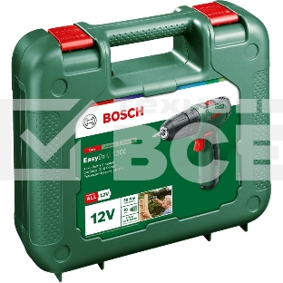 Дрель-шуруповерт Bosch EasyDrill 1200, 12 В, 1.5 Ач, 30 Нм, щеточный