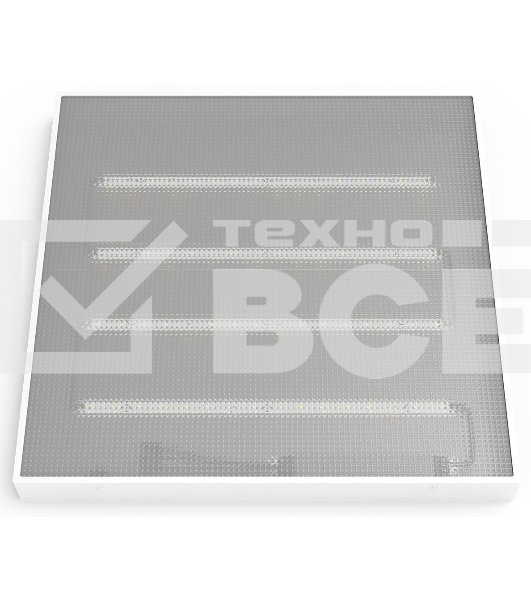 Светильник светодиодный универсальный LED ДВО 30 Вт MiR 3700 Лм 5000К 595х595х50 мм IP40 призма Gauss