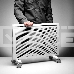 Конвектор гибридный Denzel HybridX-1500 белый, 1500 Вт, 25 м2, термостат, дисплей, фото11