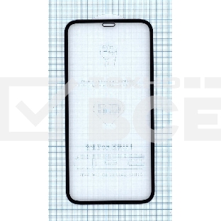 Защитное стекло 4D для Apple iPhone XR черный