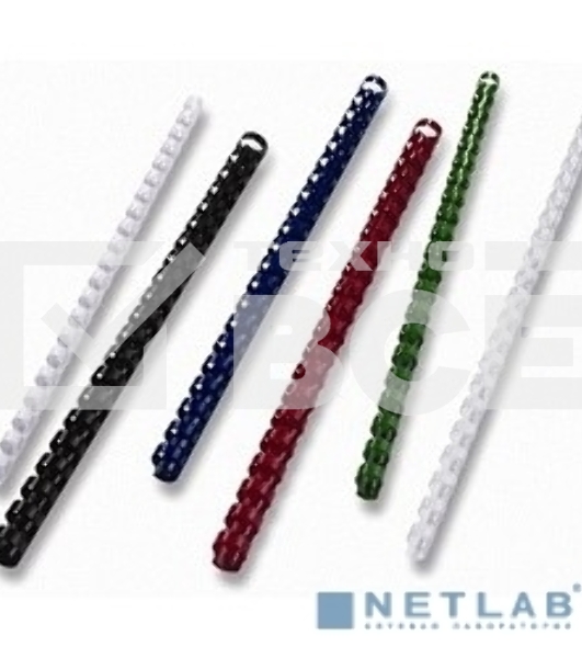 Пружины для переплета пластиковые Office Kit d=6мм A4 белый (100шт) BP2001