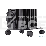 Масляный обогреватель Ballu Classic Black BOH/CL-05BRN 1000 (5 секций) черный, 1000 Вт, 15 м2, термостат, фото3