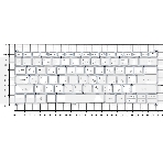 Клавиатура для ноутбука Acer Swift 3 SF314-41 белый с подсветкой, фото2