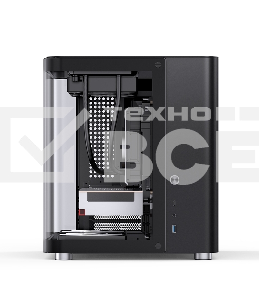 Корпус без блока питания Корпус JONSBO TK-1 Black 2.0 MATX без БП, mini-ITX, micro-ATX, черный