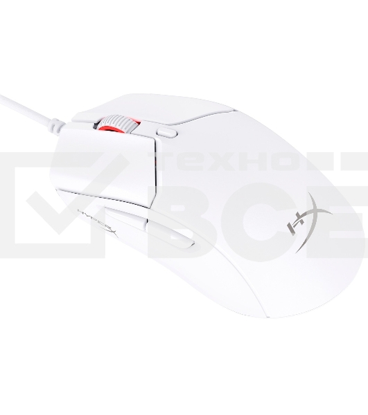 Мышь проводная HyperX Pulsefire Haste 2 белый, 26000 dpi, USB, кнопки - 6