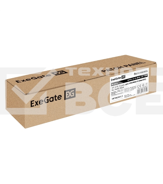 Патч-панель ExeGate EPP3-10-12-8P8C-C6-110D (10