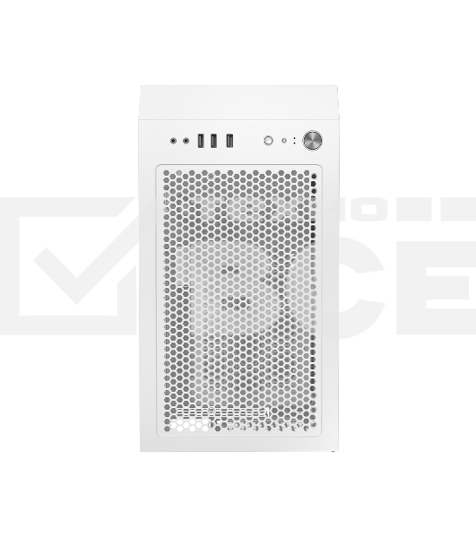 Корпус без блока питания PCCooler LM300 ARGB WH, Tempered Glass Mid Tower, белый, ABS, TG, SPCC, 1x120mm ARGB mATX, ITX 170/330/mm 2x2.5