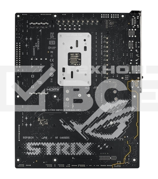 Материнская плата ASUS ROG STRIX B850-F GAMING WIFI, AM5, AMD B850, 4xDDR5, 2xSATA, 4xM.2, 1xPCIe 5.0 x16, 1xPCIe 4.0 x16, 1xPCIe x4, 1xDP, 1xHDMI, 1x2.5Gb LAN, 1xUSB-C 20Gbps, 1xUSB-C 10Gbps, 3xUSB-A 10Gbps, 4xUSB 5Gbps, 4xUSB 2.0, 3x3.5 мм, 7.1, ATX