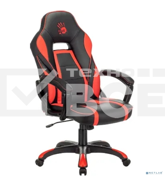 Кресло игровое A4Tech Bloody GC-350 черный/красный эко.кожа крестовина