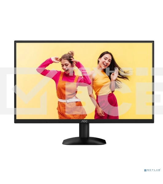 Монитор 23.8' AOC Q24B35 IPS 2560x1440, 120 Гц, 4 мс, 16:9, 250 кд/м², HDMI 2.0, DP 1.4, HDR10, черный