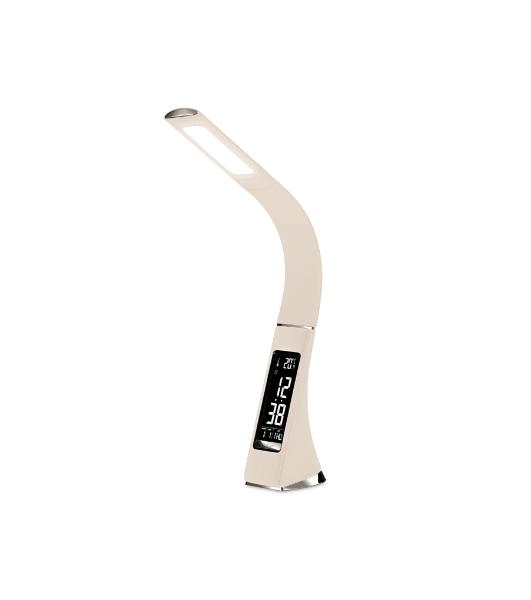 Светодиодная настольная лампа с дисплеем Ambrella light DE511 BG бежевый LED 3000-6400K 6W+LCD 2W