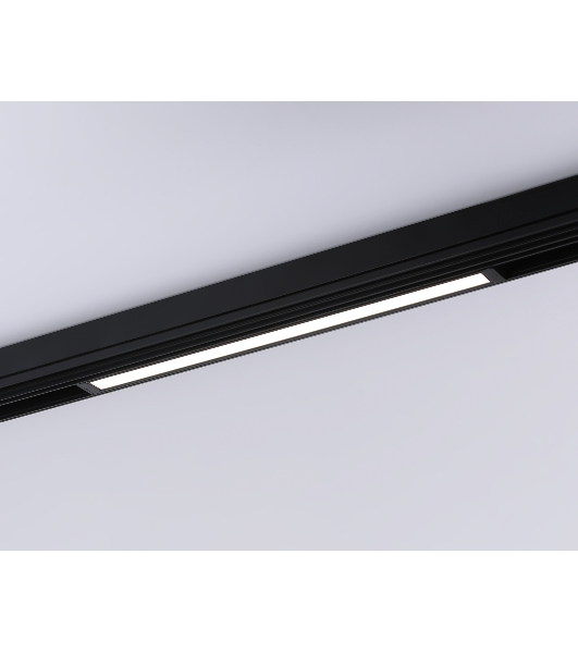 Светильник светодиодный трековый для шинопровода Magnetic Ambrella light GL1670 BK черный IP20 18W 4200K 220V 120° 452*25*42 (Без ПДУ)