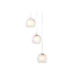 Подвесной светильник TR3540/3 WH/CL/FR белый/прозрачный/белый матовый E27*3 max 40W D281*800, фото7