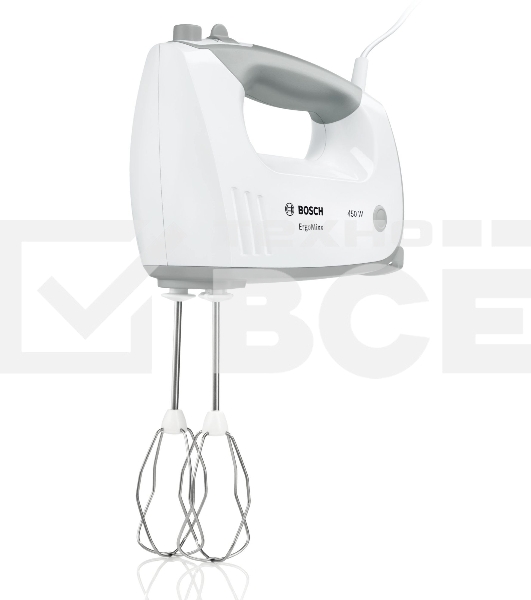 Миксер ручной Bosch MFQ36480 450Вт белый/серый