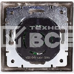 Розетка TV СП Мира проходная черн. бархат LEZARD 701-4242-129, фото3