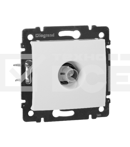 Телевизионная проходная розетка Legrand Valena 774431, белая, 14дБ