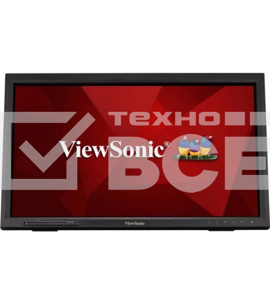 Монитор 21.5' ViewSonic TD2223 VA 1920x1080, 75 Гц, 6.5 мс, 16:9, 250 кд/м², VGA, DVI-D, HDMI 1.4, DP, USB Hub (2×USB 2.0), 3.5 Jack, аудиовход, динамики (2×2 Вт), сенсорный экран (IR Touch), черный