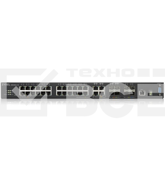 Коммутатор ZYXEL ZYXEL XGS4600-32 L3 Managed Switch, 28 port Gig and 4x 10G SFP+, stackable, dual PSU