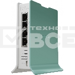 Роутер беспроводной MikroTik hAP ax lite (L41G-2AXD) AX600 10/100/1000BASE-TX голубой, фото 1