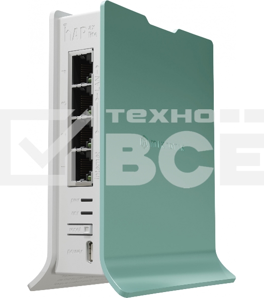Роутер беспроводной MikroTik hAP ax lite (L41G-2AXD) AX600 10/100/1000BASE-TX голубой