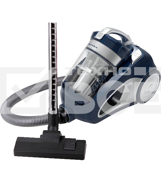 Пылесос Supra VCS-2420 синий/серый, 420/2450Вт, уборка сухая, пылесборник контейнер 3.5 л