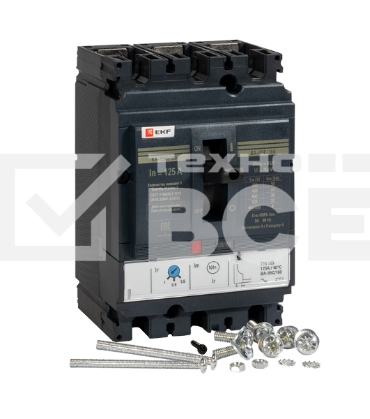 Выключатель авт. 3п ВА-99C 160/125А 36кА EKF mccb99C-160-125
