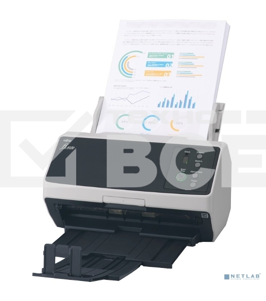 Сканер Fujitsu scanner fi-8150 уровня рабочей группы, 50 стр/мин, 100 изобр/мин, А4, двустороннее устройство АПД, USB 3.2, светодиодная подсветка.