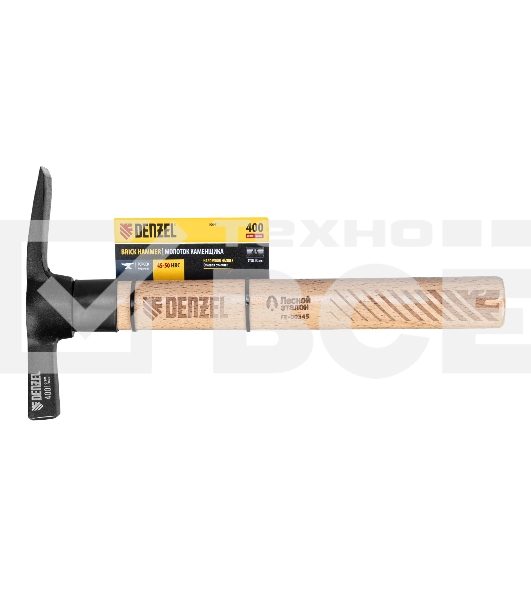 Молоток каменщика Denzel 400 г, буковая рукоятка, EFP