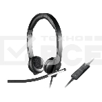 Наушники с микрофоном Logitech H650E черный 1.1м 981-000519, фото2
