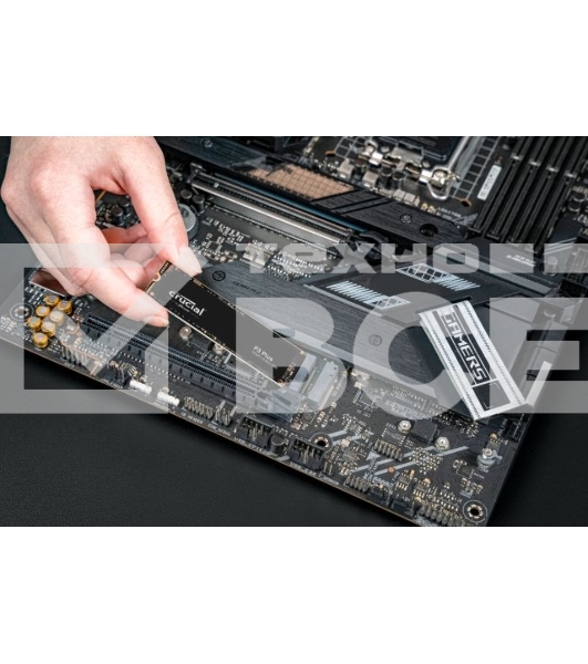Накопитель SSD Crucial P3 Plus, 2Tb, PCIe 4.0 x4, M.2 2280, NVMe, R/W 5000/4200