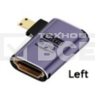 Переходник micro HDMI  на HDMI влево