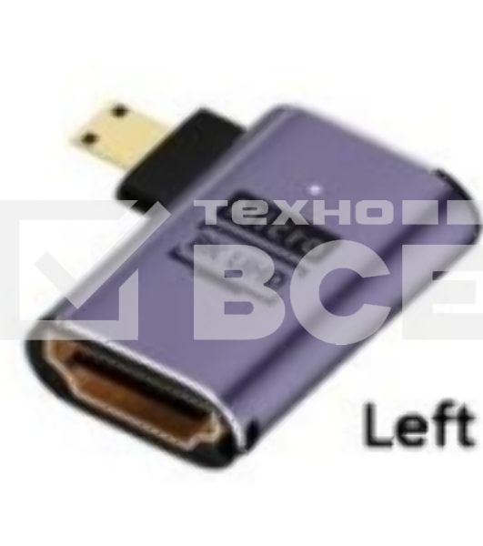 Переходник micro HDMI  на HDMI влево