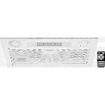 Вытяжка встраиваемая Kuppersberg INLINEA 52 White, ширина 52 см, отвод/рециркуляция, 850 м3/час, электронное сенсорное управление, таймер, пульт ДУ, 3 скорости, светодиодное освещение 2х3,5 Вт, металлический жироулавливающий фильтр, угольный фильтр С6С (о, фото2