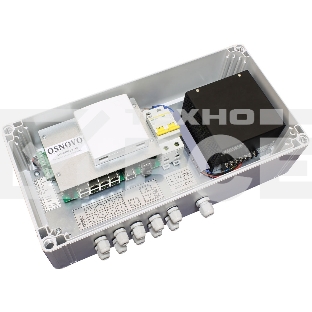Уличный PoE коммутатор OSNOVO SW-60812/W - на 11 портов. Встроенная грозозащита. Соответствует стандартам PoE IEEE 802.3af/at/bt. Автоматическое определение PoE устройств. Суммарная мощность PoE до 240W. В комплекте оптическая розетка.