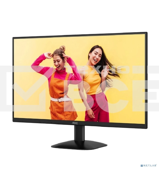 Монитор 23.8' AOC Q24B35 IPS 2560x1440, 120 Гц, 4 мс, 16:9, 250 кд/м², HDMI 2.0, DP 1.4, HDR10, черный