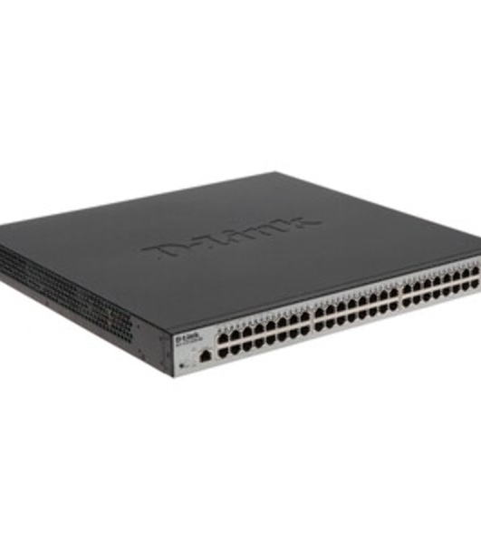 Коммутатор D-Link DGS-1210-52MP/ME/B1A, 48×1 Гбит/с + 4×1 Гбит/с SFP, управляемый