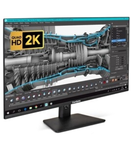 Монитор 31.5' ExeGate SmartView ES3207TA IPS 2560x1440, 75 Гц, 1 мс, 16:9, 300 кд/м², HDMI 2.0, DP, 3.5 Jack, динамики (2x3 Вт), HDR10, FreeSync, черный