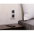 Комплект механизма электрической розетки ALFA Антрацит серый 2USB A+A 18W (быстрая зарядка) с/з QUANT (AP6590, VM155) MA659010, фото5