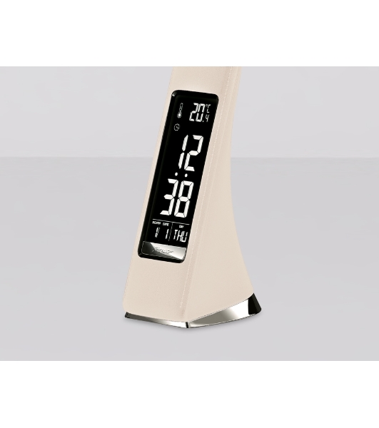 Светодиодная настольная лампа с дисплеем Ambrella light DE511 BG бежевый LED 3000-6400K 6W+LCD 2W