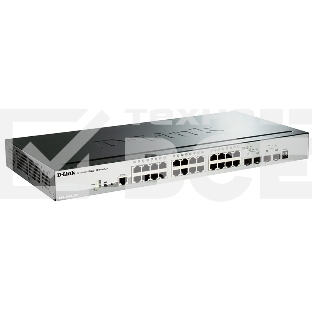 Сетевое оборудование D-Link DGS-1510-28P/A1A Управляемый стекируемый коммутатор SmartPro с 24 портами 10/100/1000Base-T с поддержкой PoE, 2 портами 1000Base-X SFP и 2 портами 10GBase-X SFP+