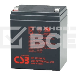 Батарея CSB HR 1221W (12V, 5Ah) F2