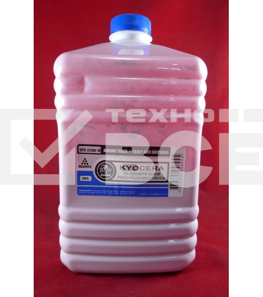 Тонер для Kyocera TK-5220M/TK-5230M/TK-5240M, P5021/P5026/M5521/M5526 Magenta (кан. 1кг) Black&White Premium