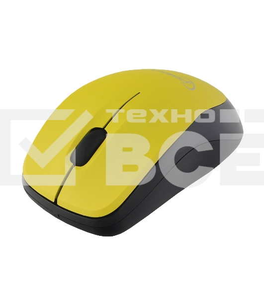 Мышь беспроводная Gembird MUSW-360-LM желтый, 1000 dpi, радиоканал, USB, кнопки - 3