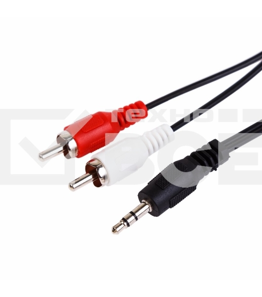 Шнур СМАРТКИП Стерео 3,5 мм - 2 RCA, 1.2 м (10 шт./уп.)