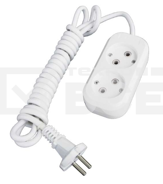 Удлинитель 2х7м без заземл. 10А IP20 Е-202 АБС-пл. ПВС 2х0.75 UNIVersal 9631962